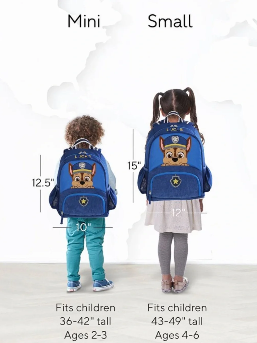 NWT Pottery Barn Kids Paw Patrol Backpack - Mini Size + Monogrammed 